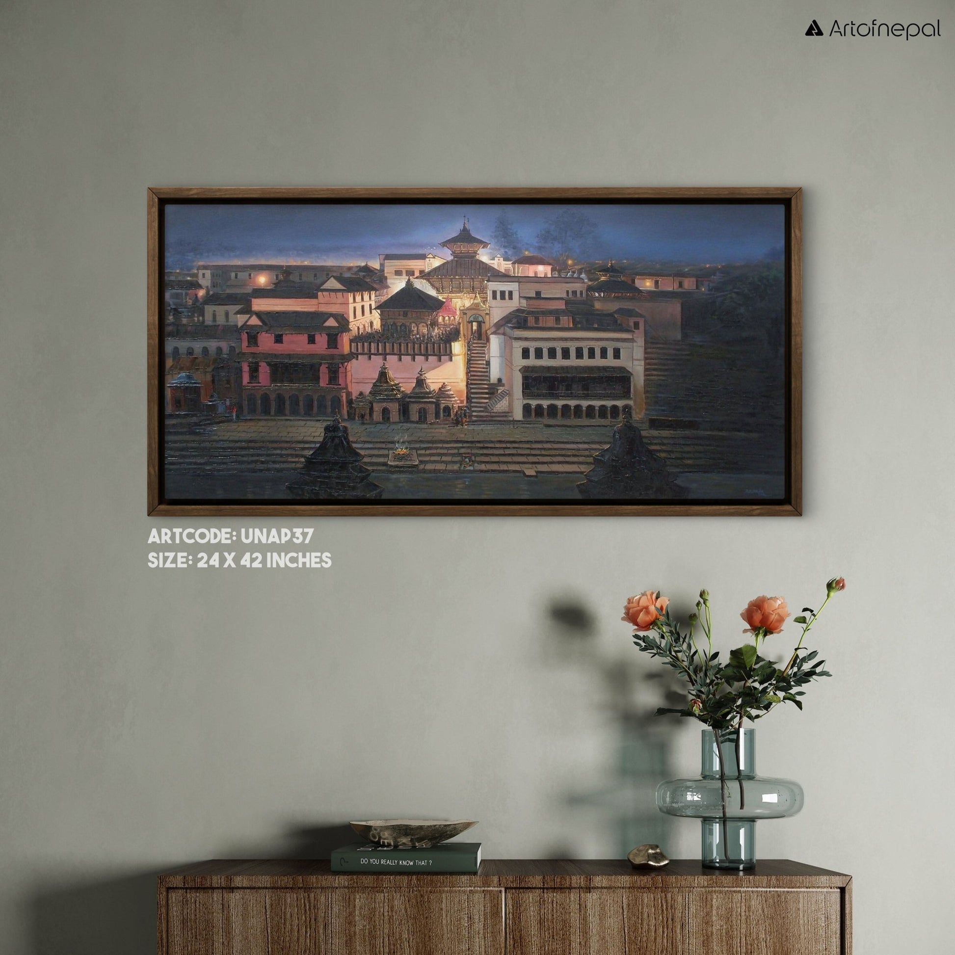 UNAP37 - Evening at Pasupatinath - Artofnepal
