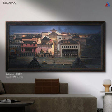UNAP37 - Evening at Pasupatinath - Artofnepal