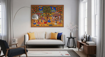 Modern Decor Meets Tradition: How to Style Your Home with a Mithila Art Painting - Artofnepal