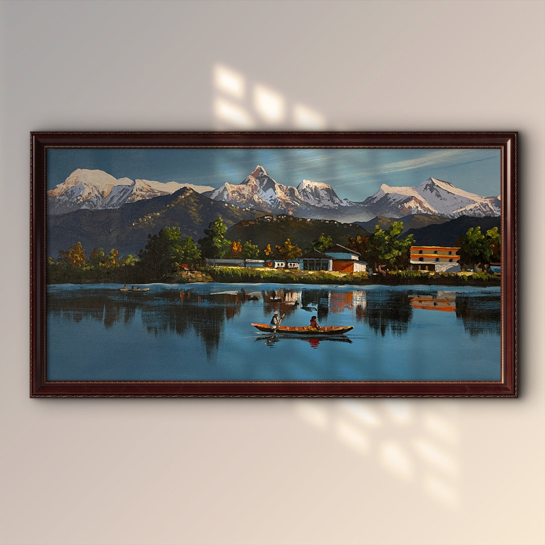ALOM119 - View of Annapurna range seen from Phewa Lake