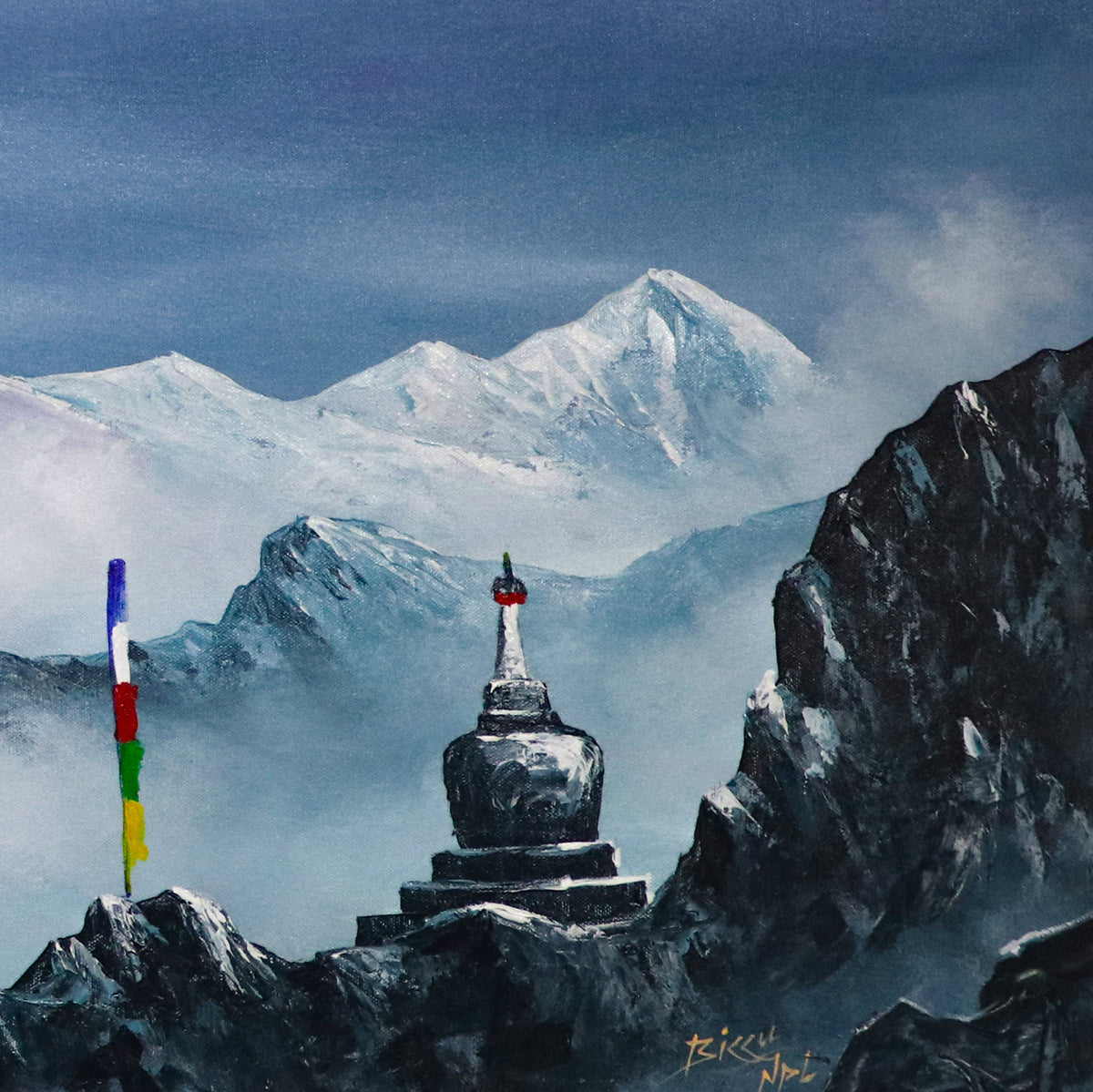 ALBT04 - Scenery of Snow capped Mt.Everest and Kala Patthar