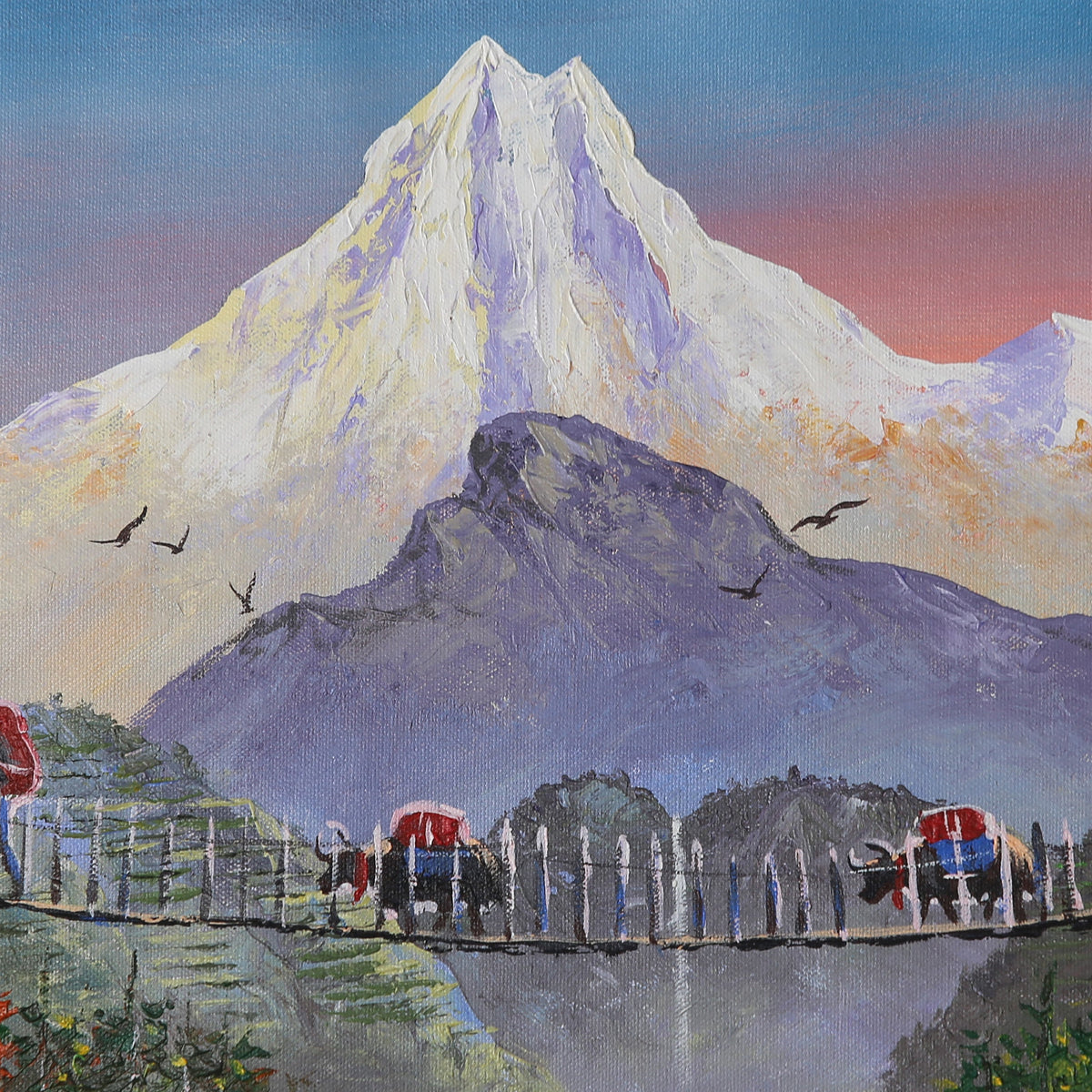 ALBT20 - Sunset over Mt.Manaslu and Hills