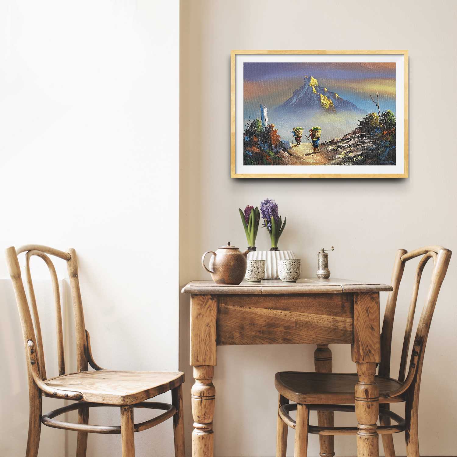 ALJC02 - Porters and scenery of Mt.Machhapuchhre