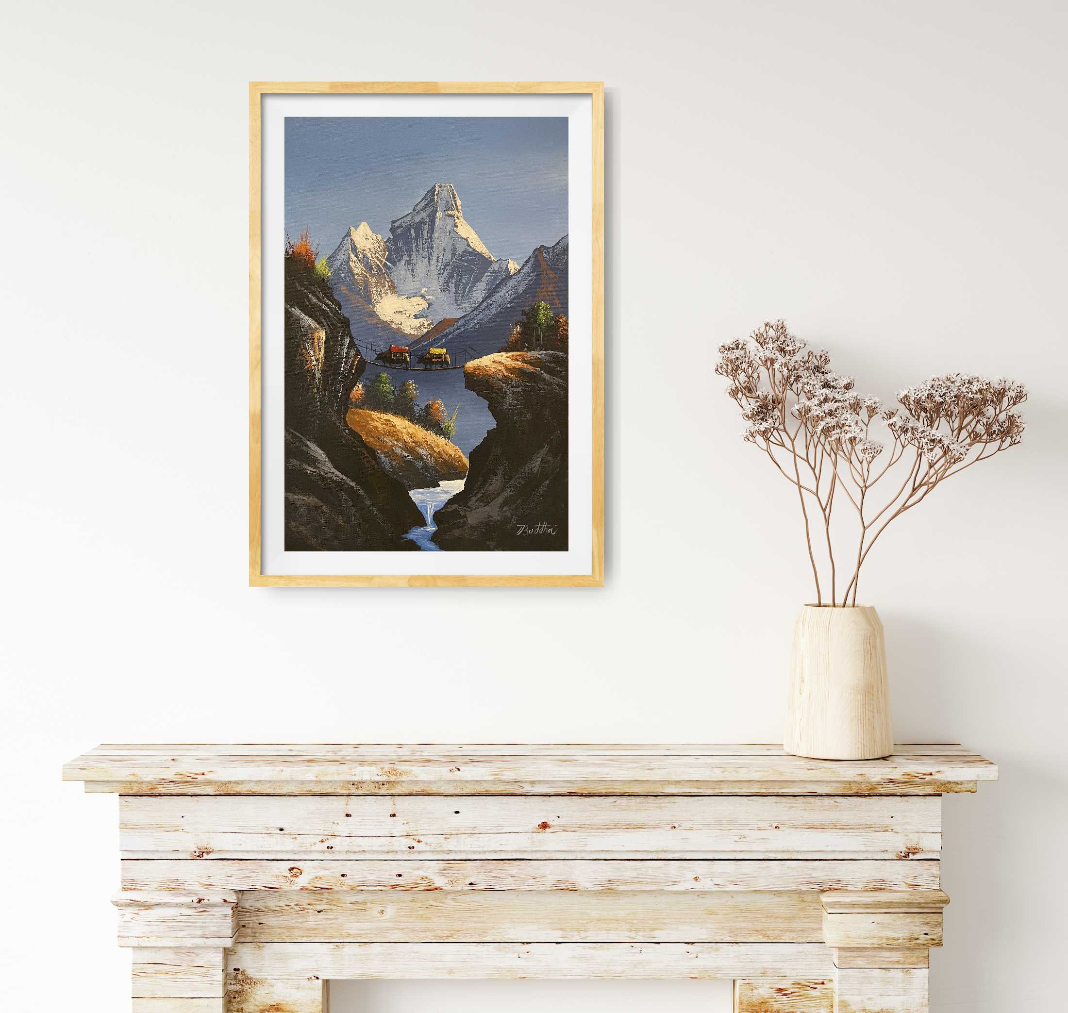 ALJC03 - Scenery of Ama Dablam and Yaks