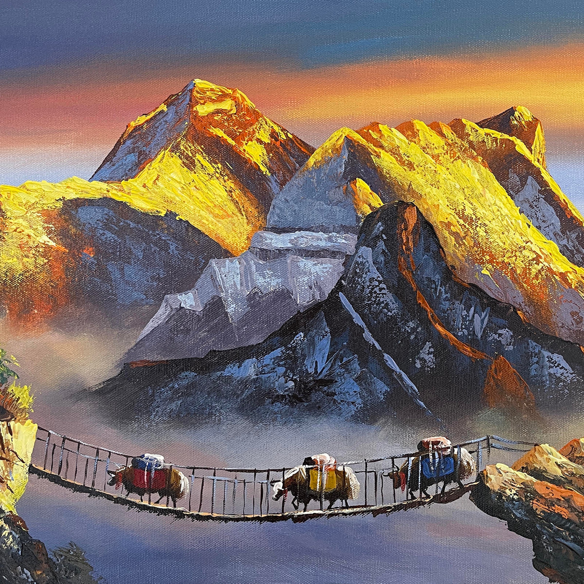 ALJC06 -View of Mt.Everest and Yaks