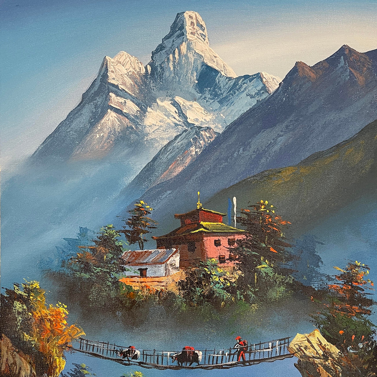 ALJC09 - A small Temple in front of Mt.Ama Dablam