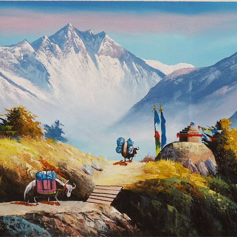 ALJC124- Ama Dablam and Mt.Everest view from Hill
