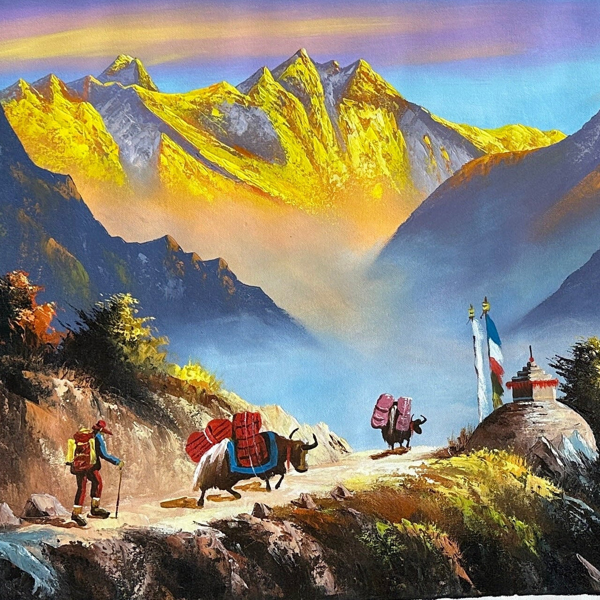 ALJC125- Sunrise view of Mt.Everest and Ama Dablam