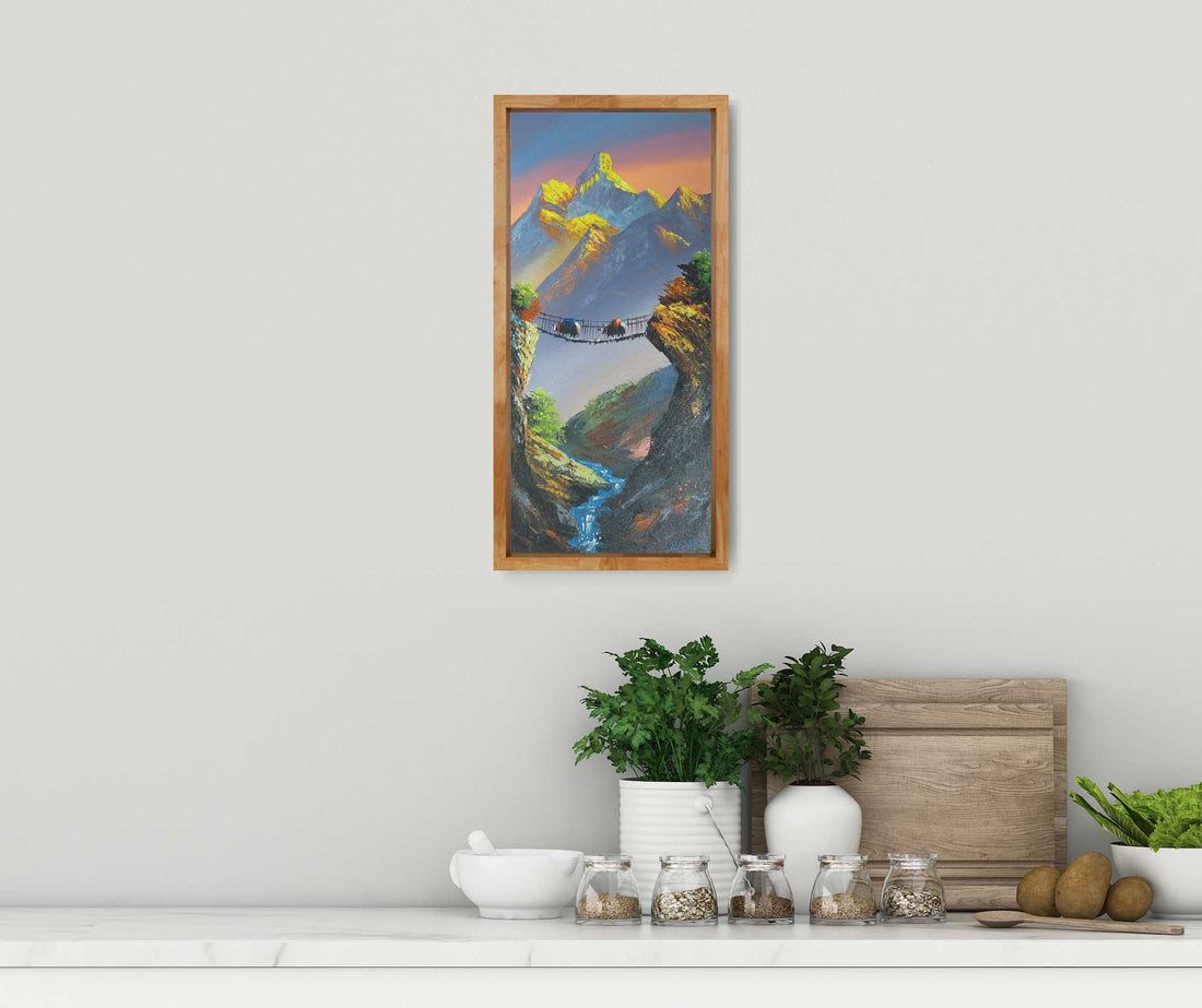 ALJC18 - Mt.Ama Dablam and a small bridge