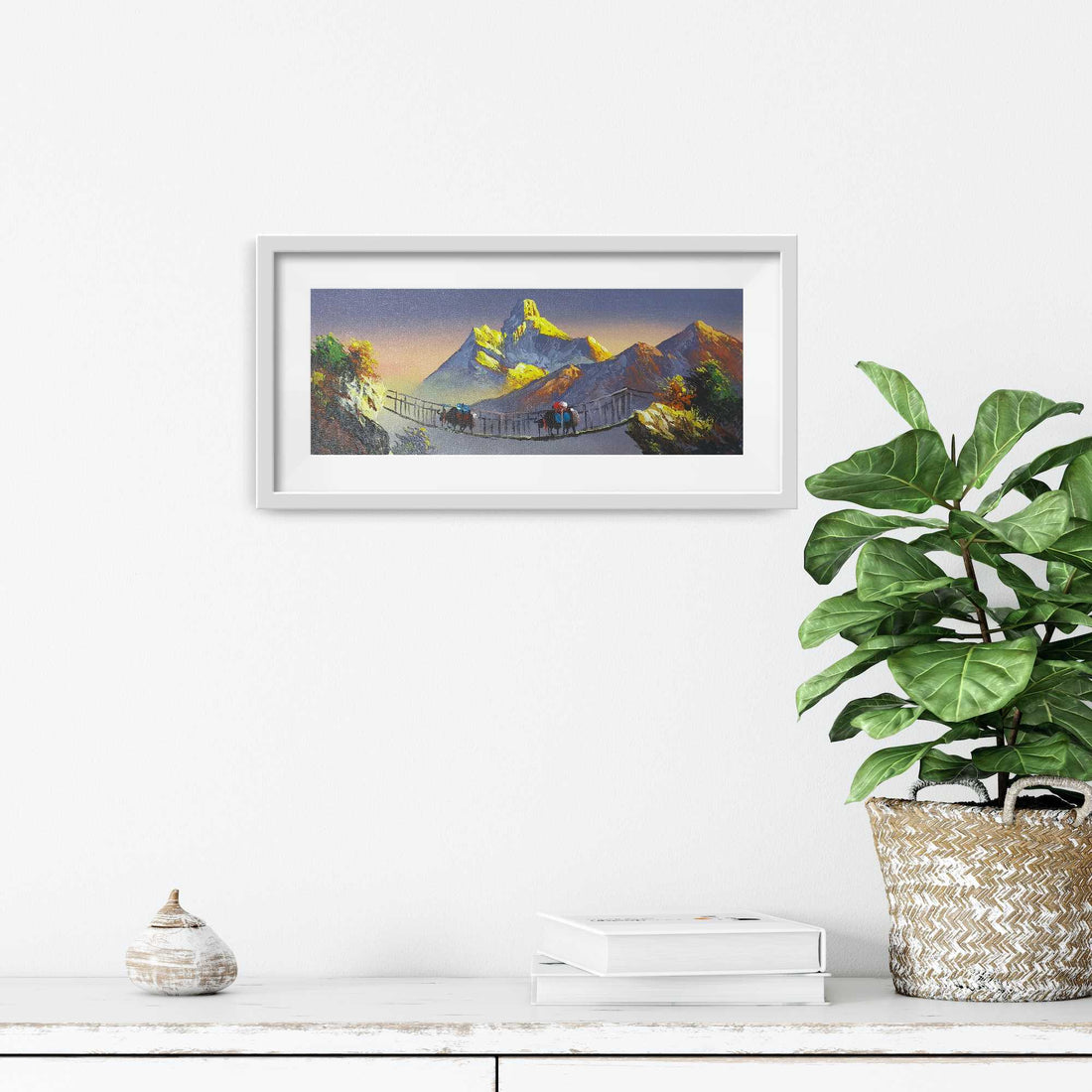 ALJC29 - Scenery of Mt.Ama Dublam and a small bridge