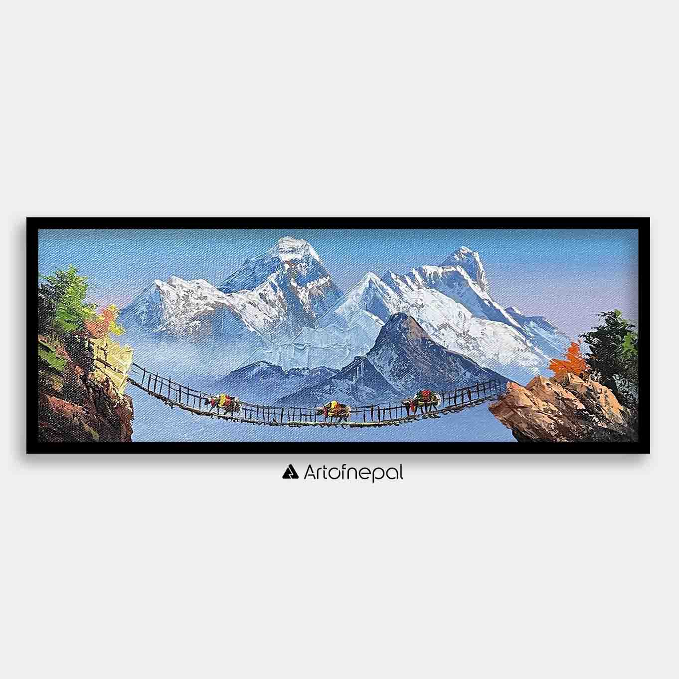 ALJC98- View of Mt.Everest from hills