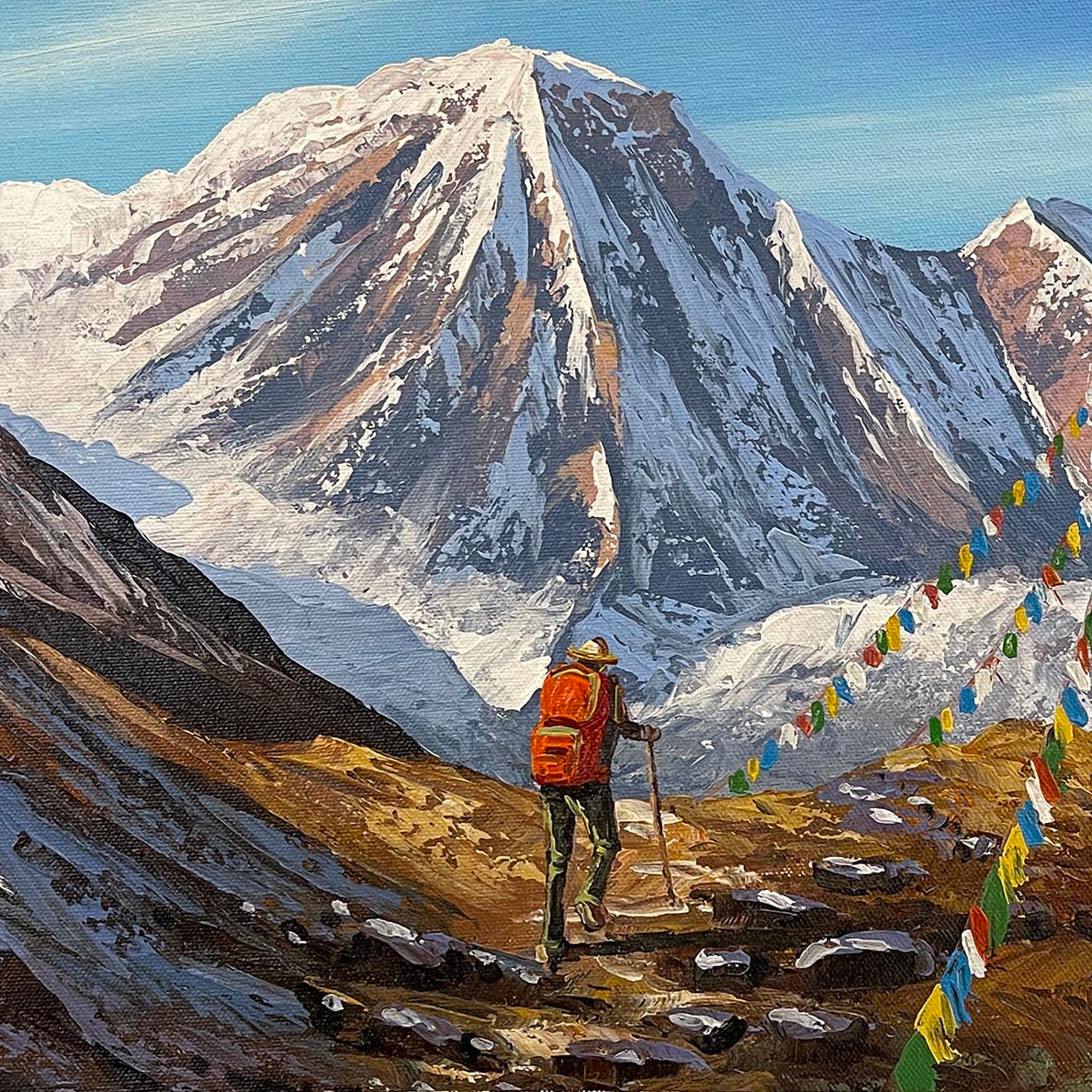 ALOM127- Traveller journey to snow capped Mt. Everest