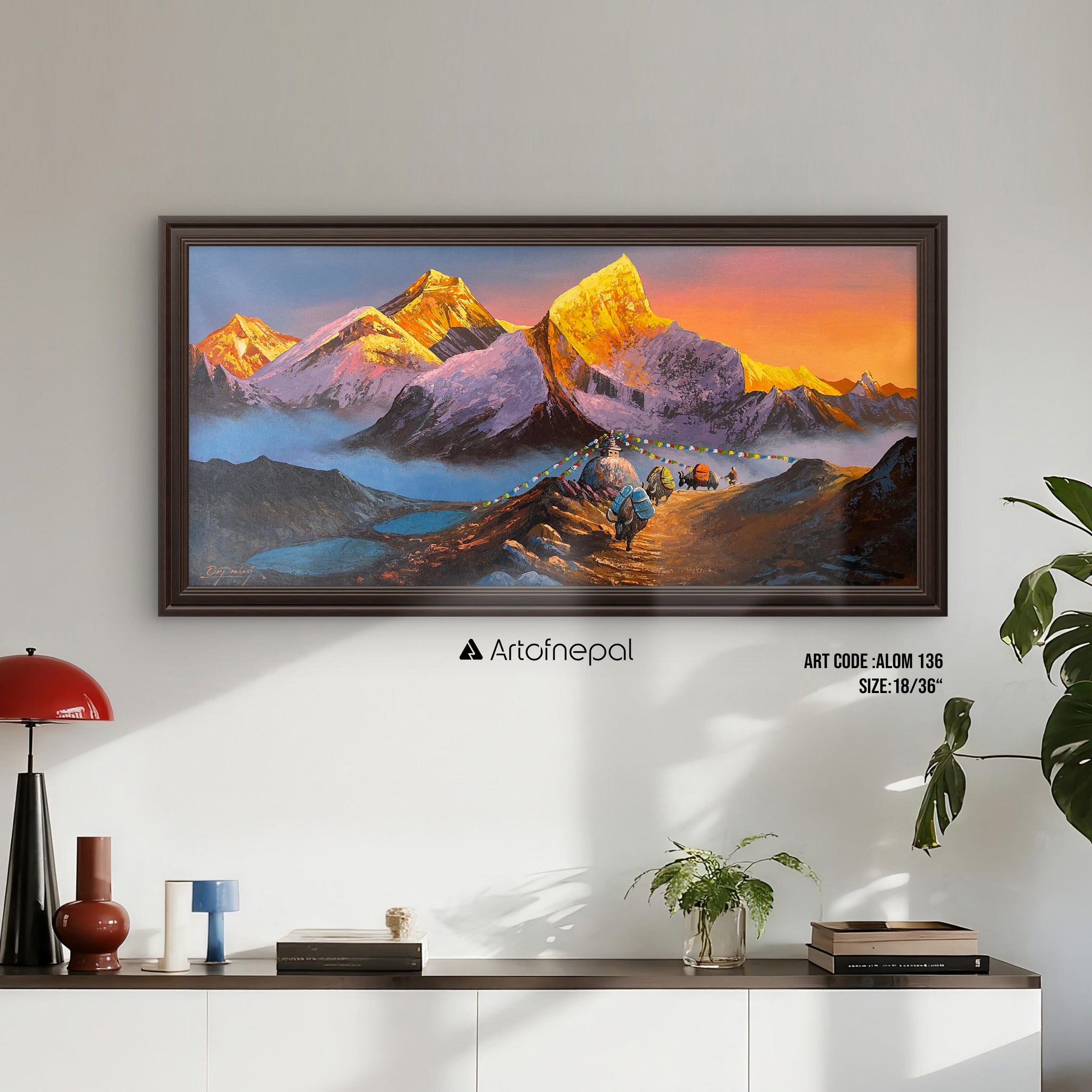 ALOM136- Towards the mountains during sunrise