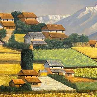 OLJT01 - Mustard field in Nepali village