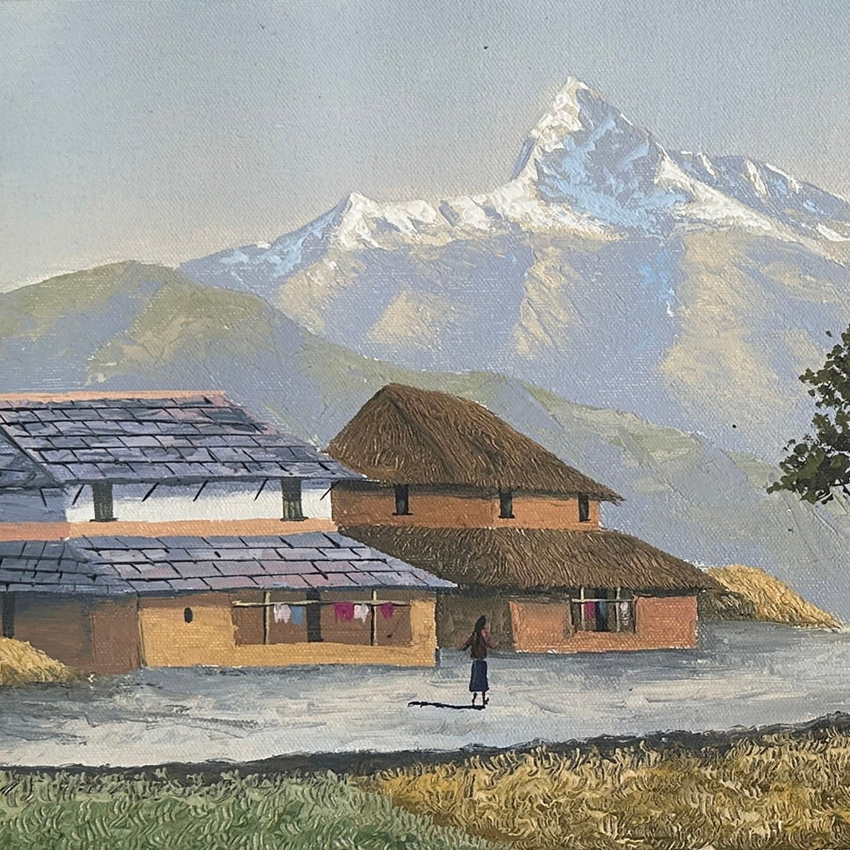 OLJT13 - Annapurna range seen from Village