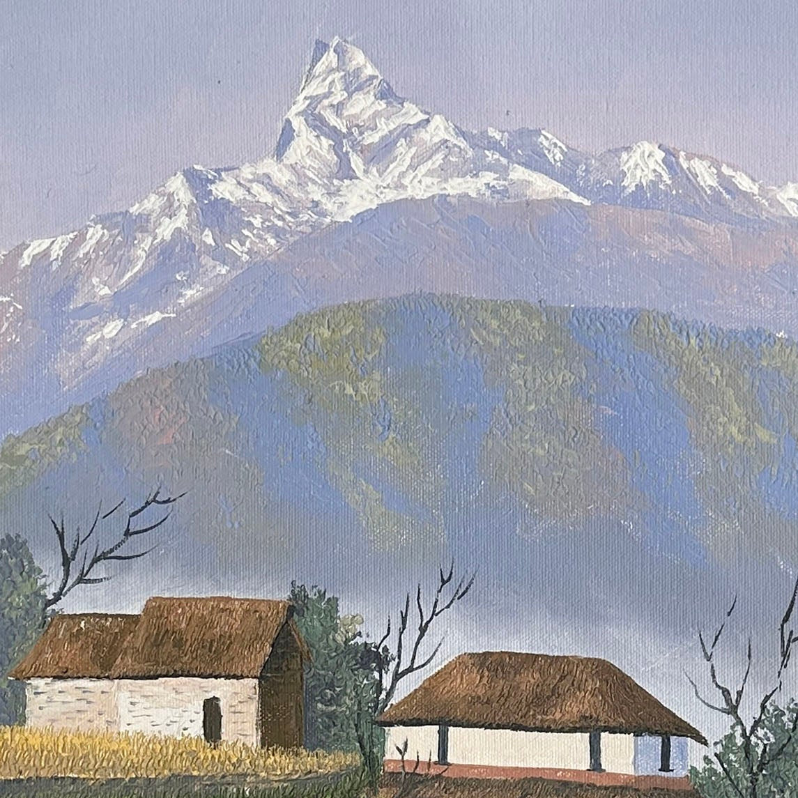 OLJT16 - Mt. Machhapuchhre and Hills seen from Village