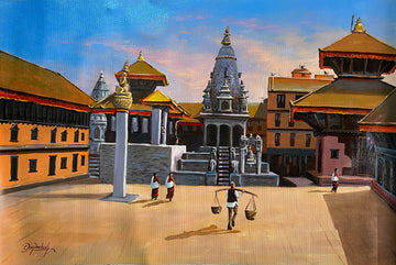 ALOM157- Morning Life in Durbar Square