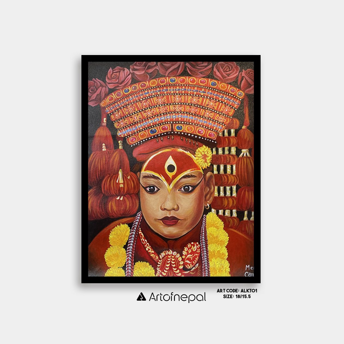 AAKT01 - Kumari painting - Artofnepal