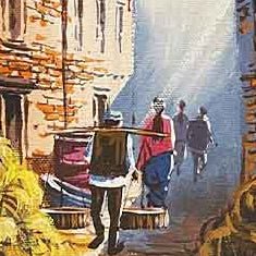 AASY20 - A winter day in the streets of Nepal - Artofnepal