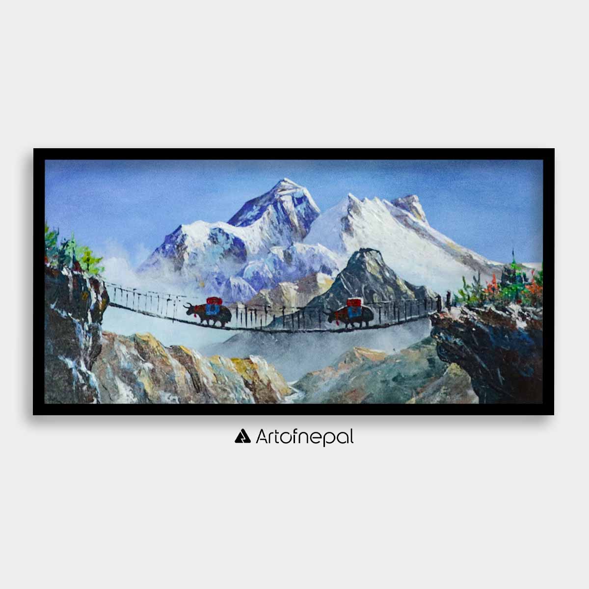 ALBT10 - Mt.Everest and a Small Bridge - Artofnepal