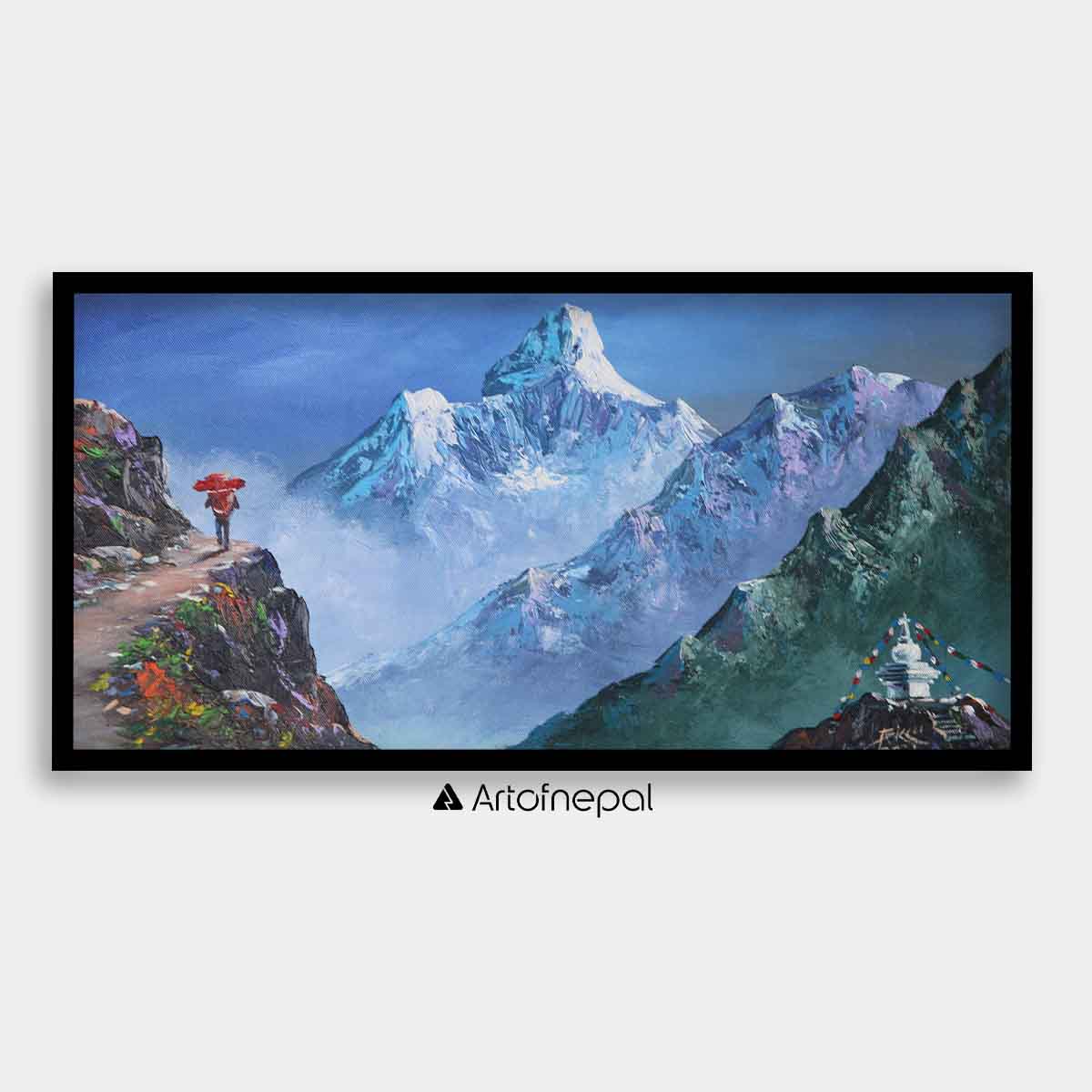 ALBT26 - Snow capped Ama Dablam - Artofnepal