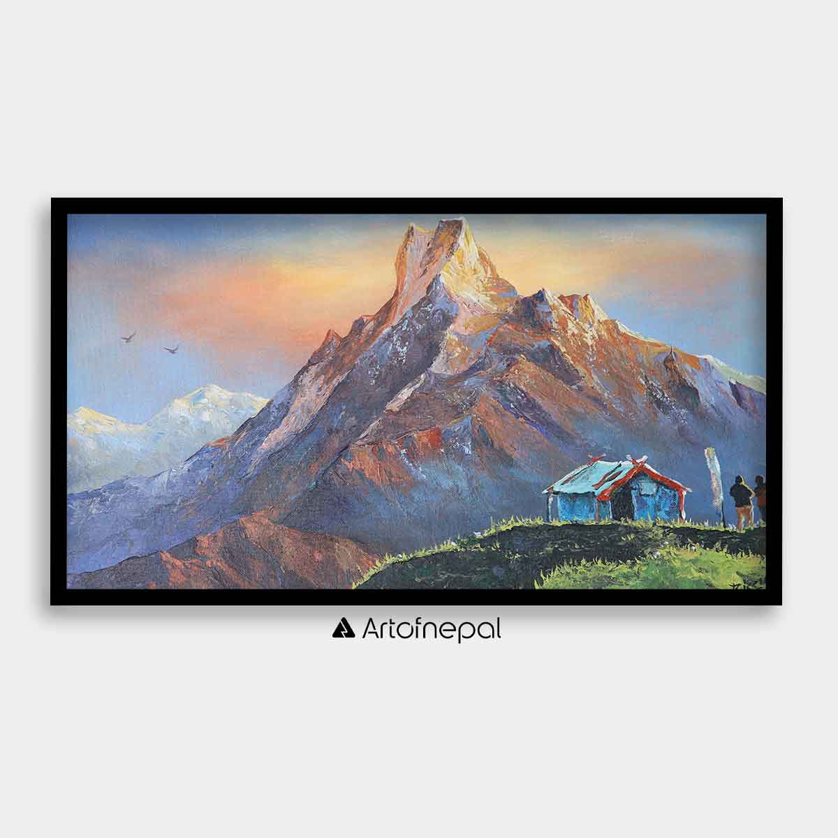 ALBT28 - Sunrise over Mt.Machhapuchhre - Artofnepal