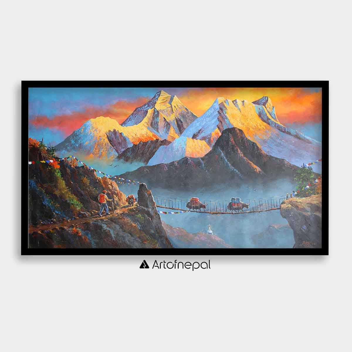 ALBT33 - Sunset over Mt.Everest - Artofnepal