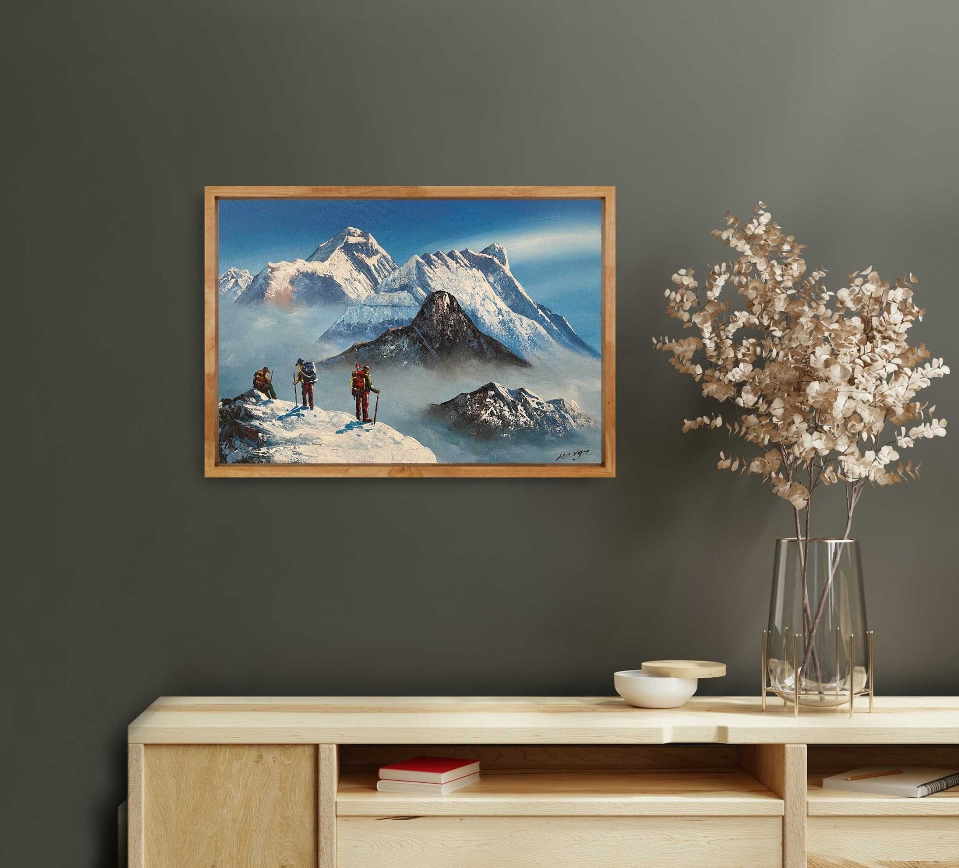 ALJC01 - Trekkers viewing Mt.Everest - Artofnepal