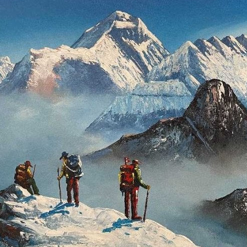 ALJC01 - Trekkers viewing Mt.Everest - Artofnepal