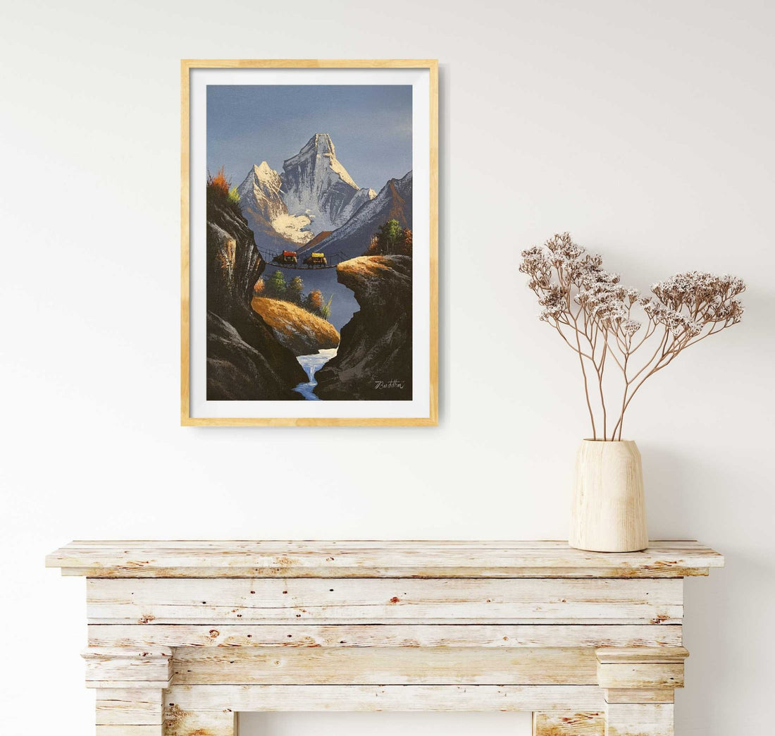 ALJC03 - Scenery of Ama Dablam and Yaks - Artofnepal