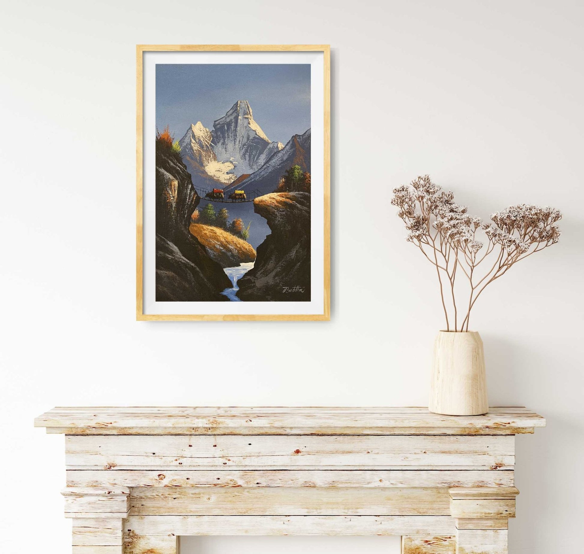 ALJC03 - Scenery of Ama Dablam and Yaks - Artofnepal