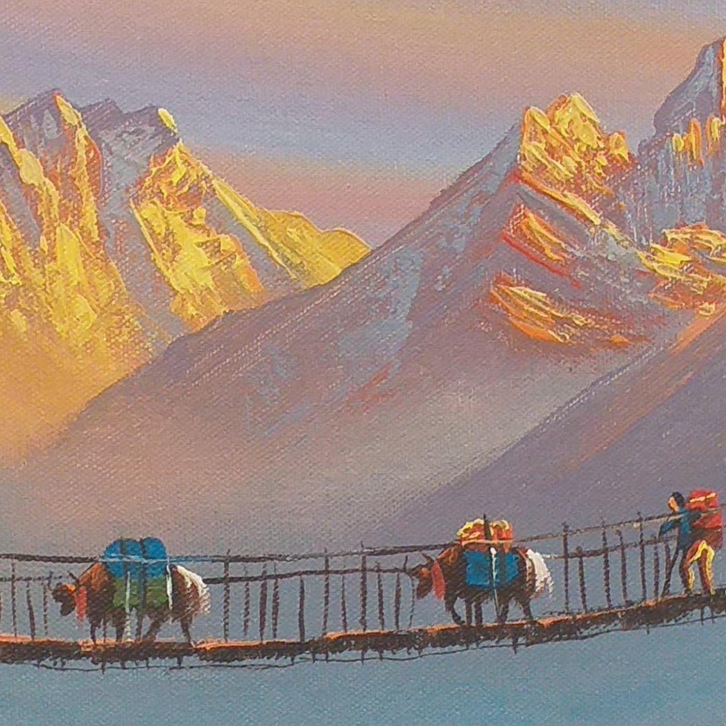 ALJC118- Sunrise on the Mt.Everest and Ama Dablam - Artofnepal
