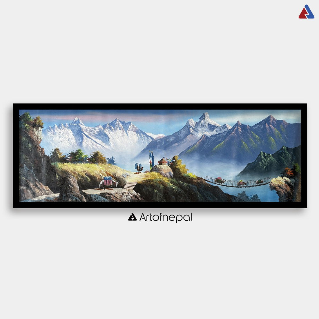 ALJC124 - Ama Dablam and Mt.Everest view from Hill - Artofnepal