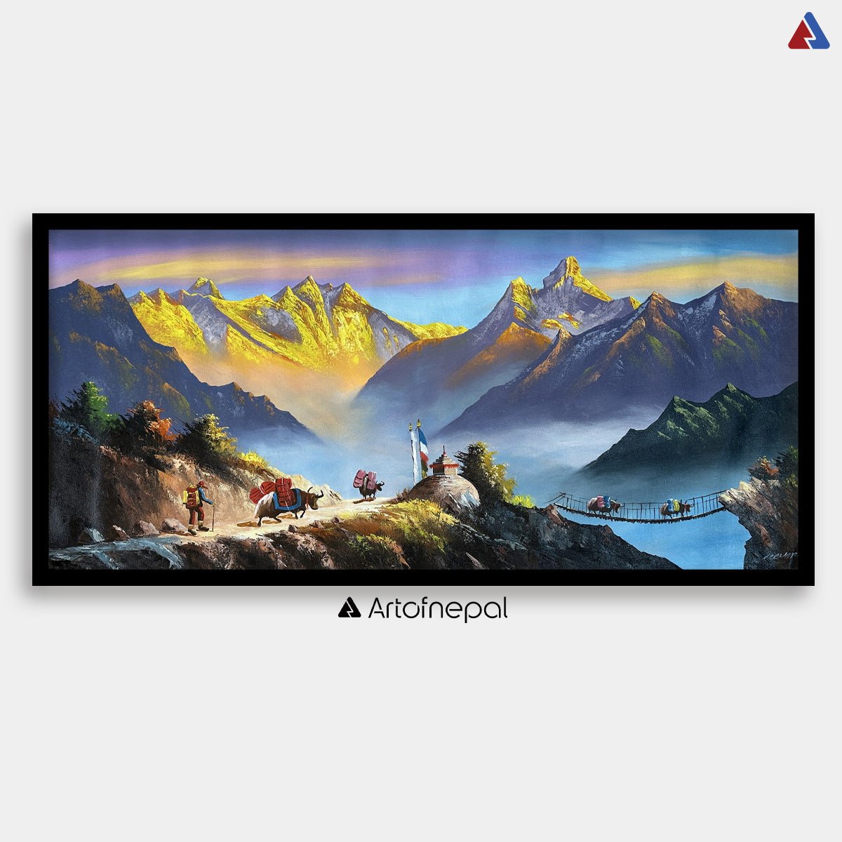 ALJC125 - Sunrise view of Mt.Everest and Ama Dablam - Artofnepal