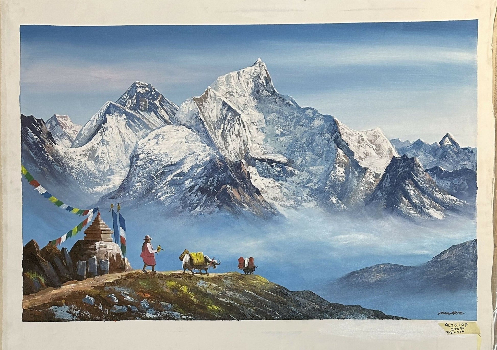 ALJC126 - Mt.Manaslu and Travellers - Artofnepal