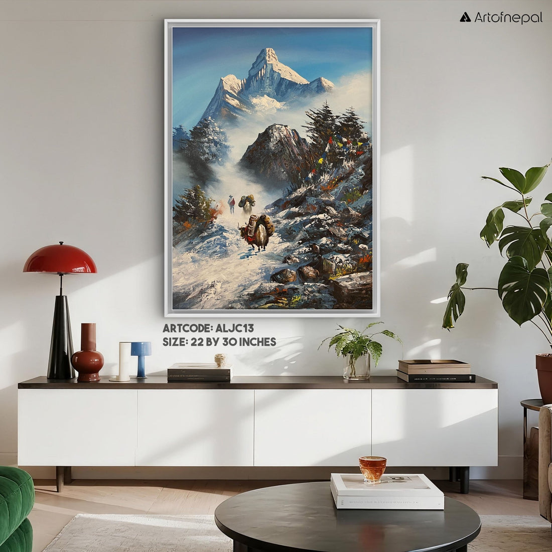 ALJC13 - View of Snow capped Mt.Ama Dablam - Artofnepal