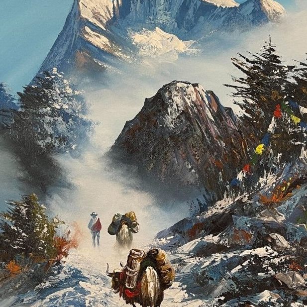 ALJC13 - View of Snow capped Mt.Ama Dablam - Artofnepal
