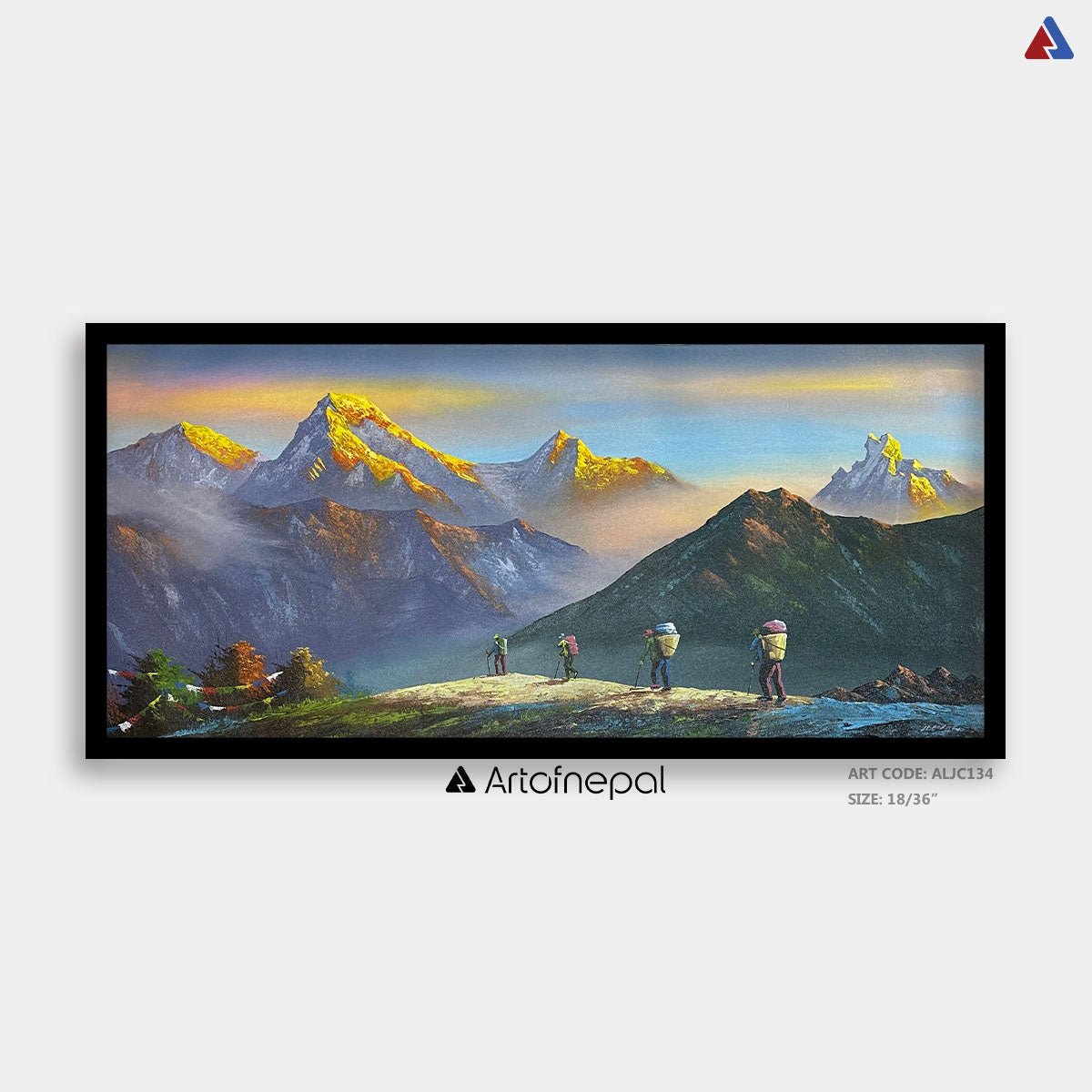 ALJC134 - Sunrise over Poon Hill Range - Artofnepal