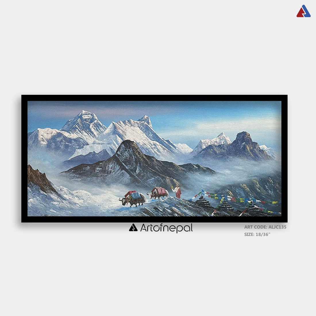 ALJC135 - Snow capped Mt.Everest and Kala Patthar - Artofnepal