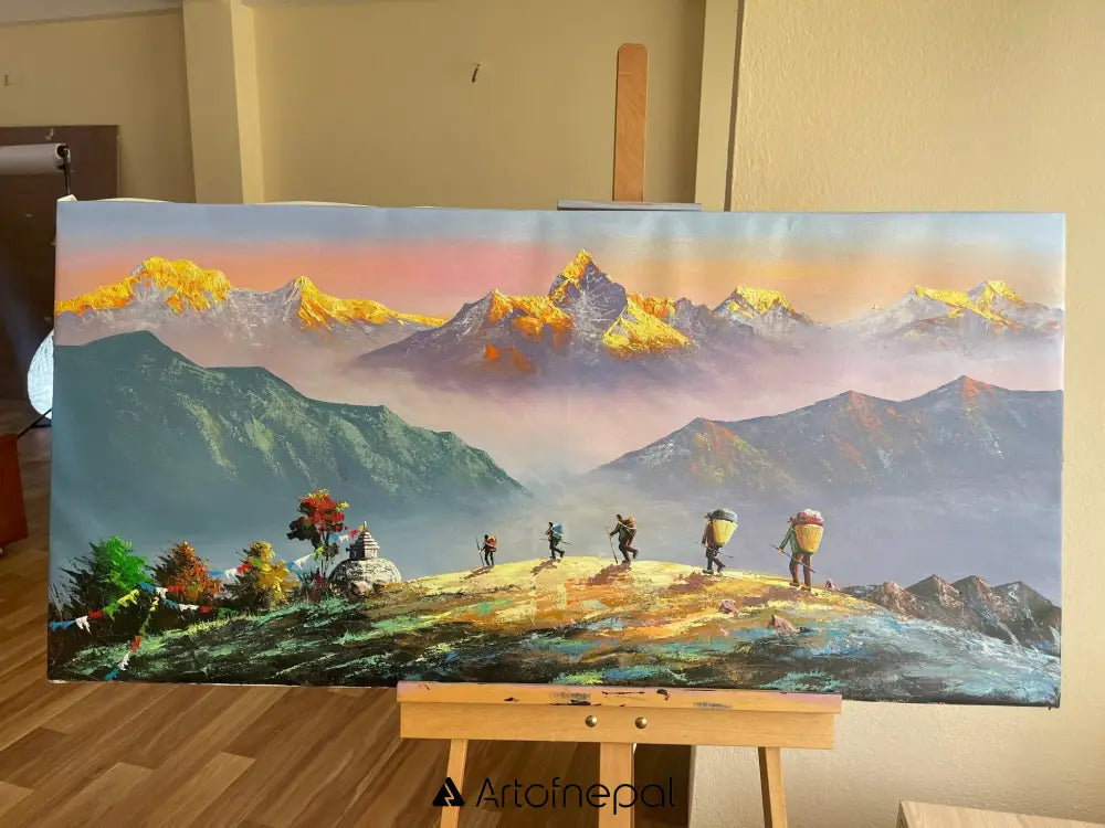 ALJC136 - Journey Beneath the Golden Peaks - Artofnepal