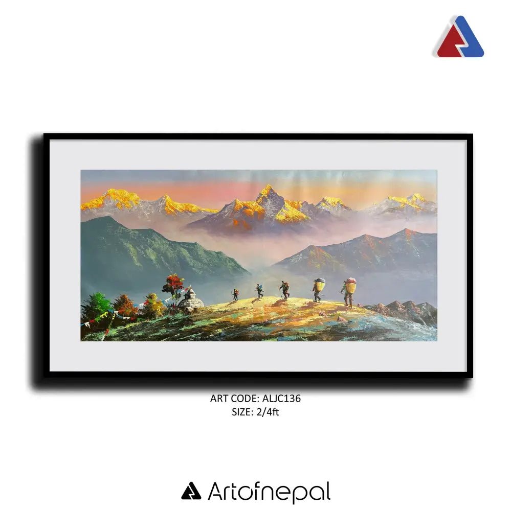 ALJC136 - Journey Beneath the Golden Peaks - Artofnepal
