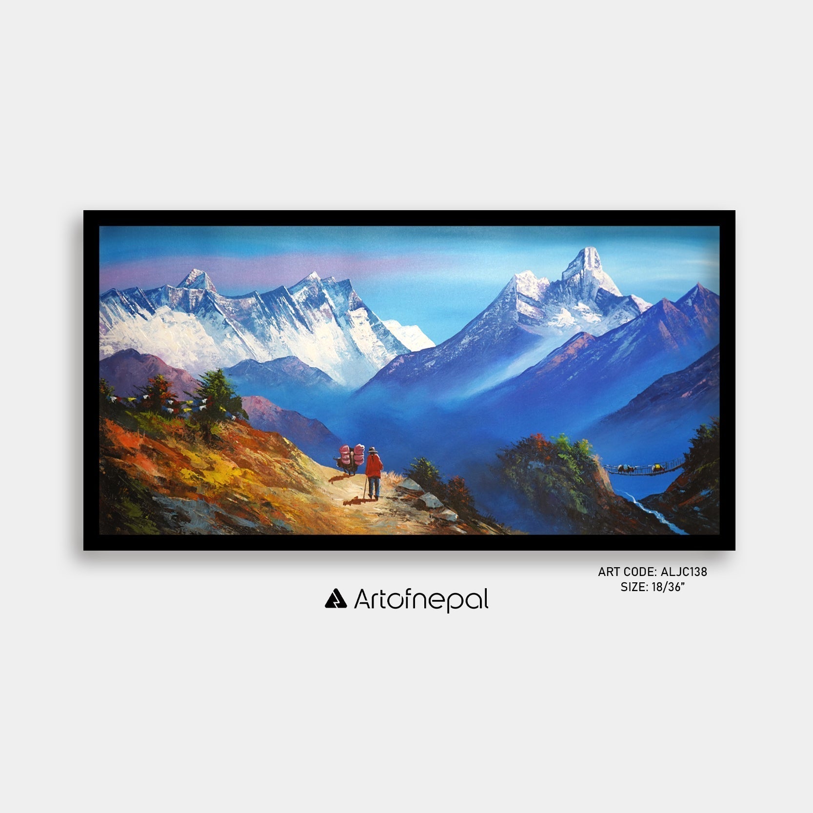 ALJC138 - MOUNT EVEREST AND AMA DABLAM - Artofnepal