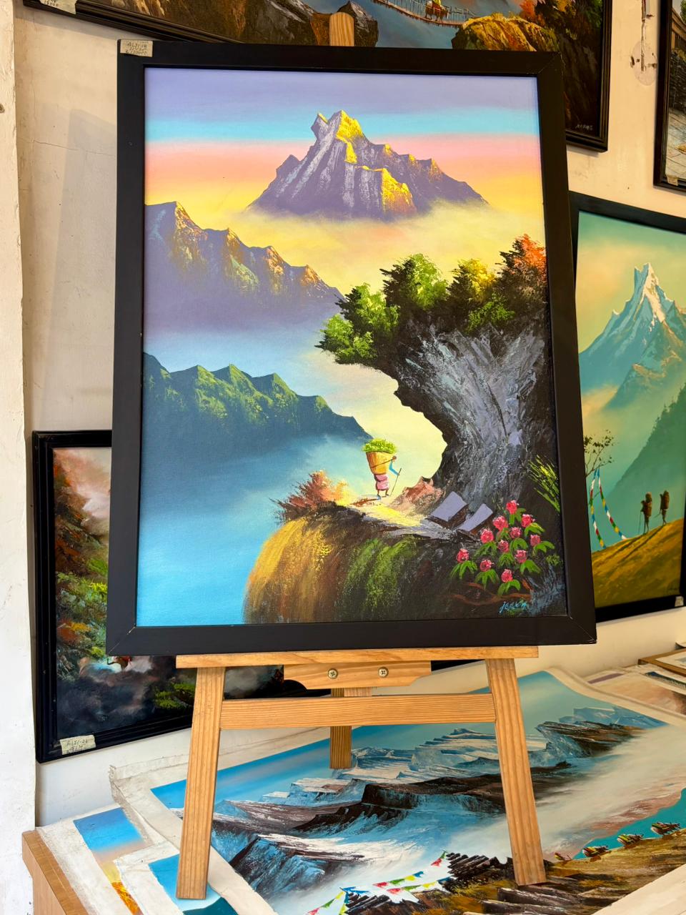 ALJC14 - Beautiful sunrays on Machhapucharre - Artofnepal