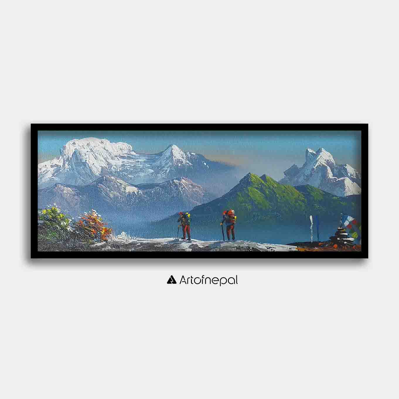 ALJC33 - Scenery of Mt.Annapurna, Machhapuchhre and Hills - Artofnepal