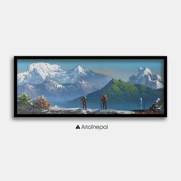 ALJC33 - Scenery of Mt.Annapurna, Machhapuchhre and Hills - Artofnepal