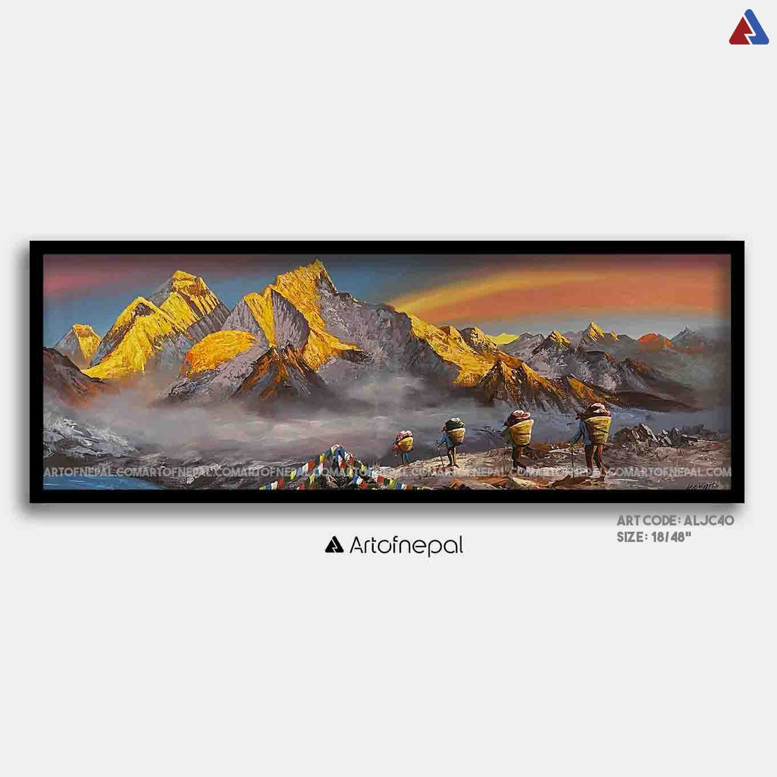 ALJC40 - Sunrise over Kala Patthar range and Mt.Everest - Artofnepal