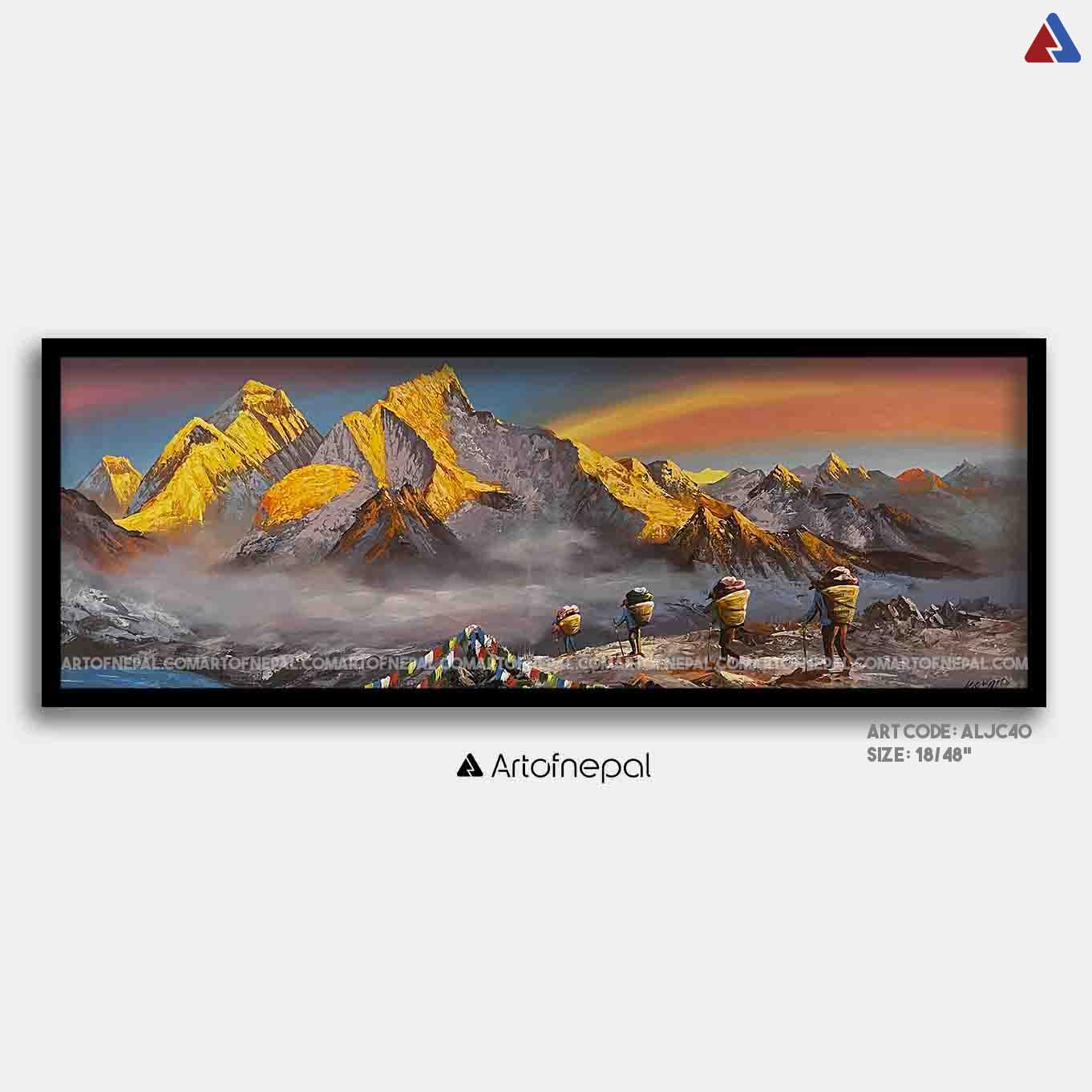 ALJC40 - Sunrise over Kala Patthar range and Mt.Everest - Artofnepal