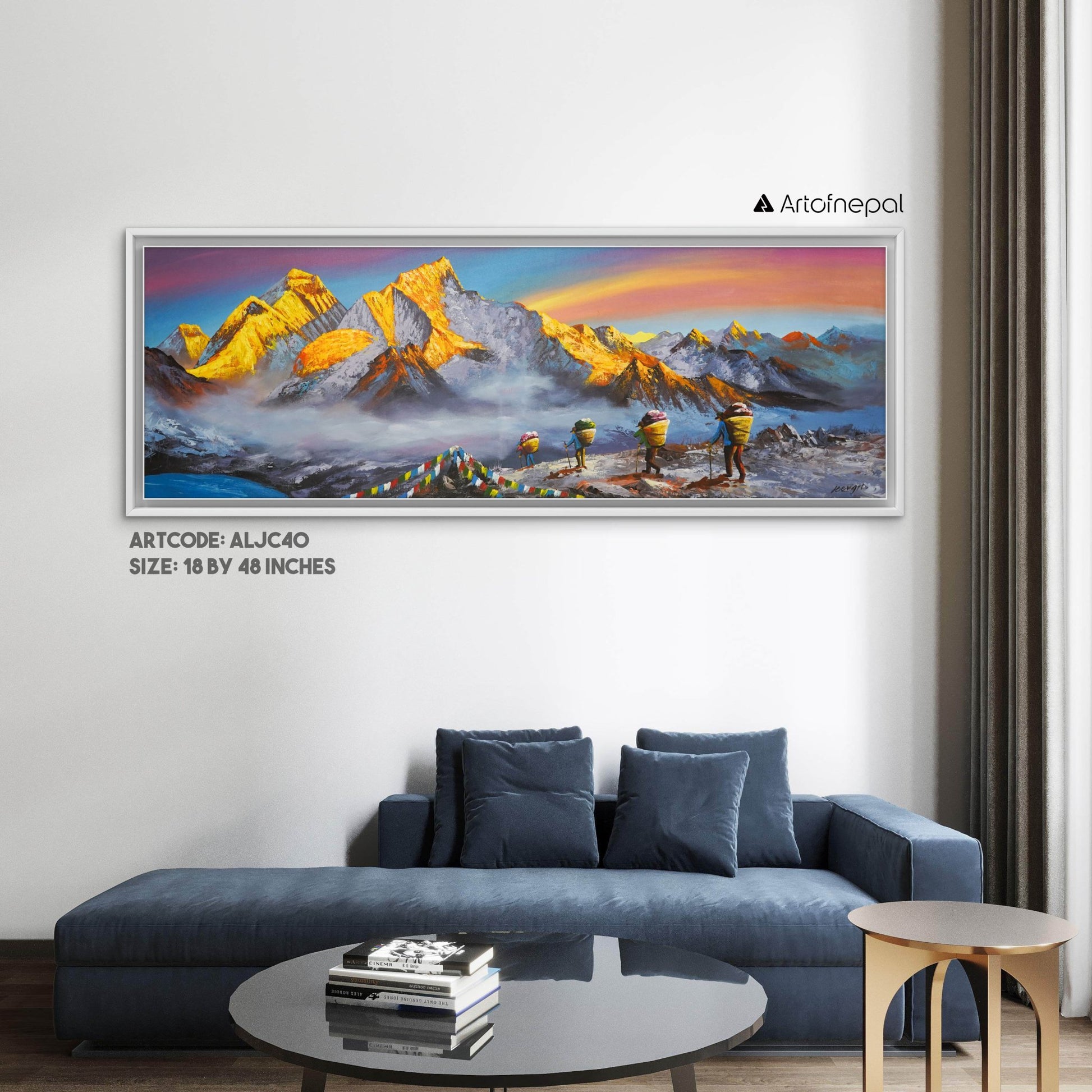 ALJC40 - Sunrise over Kala Patthar range and Mt.Everest - Artofnepal