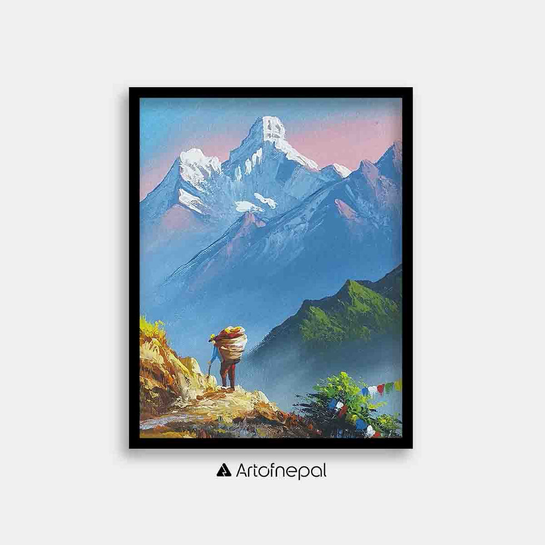 ALJC47 - porter's lifestyle near Mt.Ama Dablam - Artofnepal
