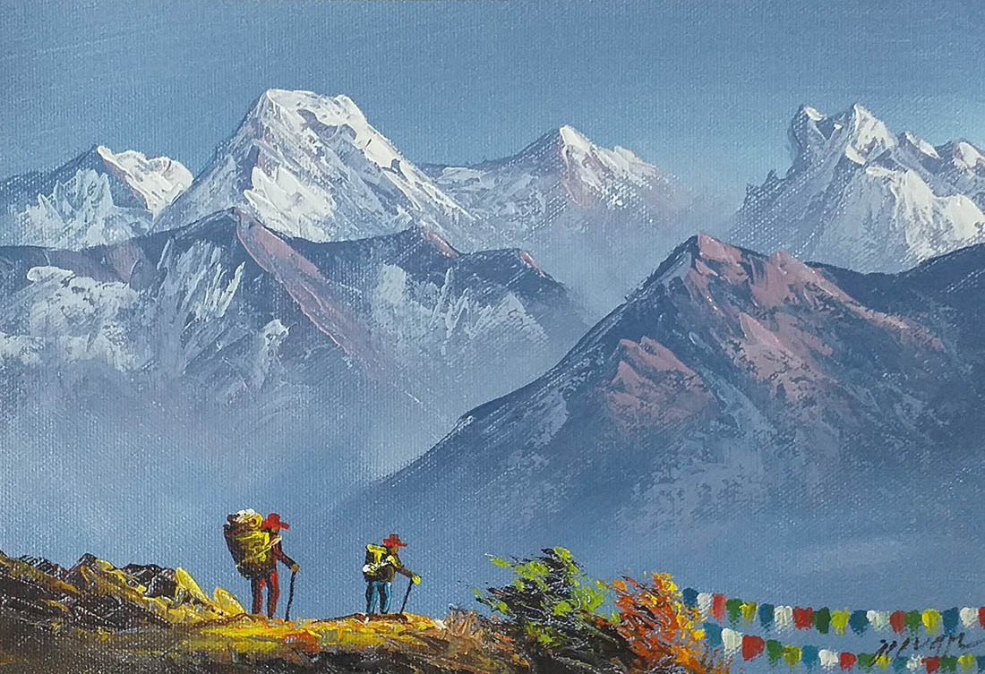 ALJC62 - Travellers journey to Poonhill - Artofnepal